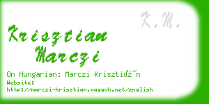 krisztian marczi business card